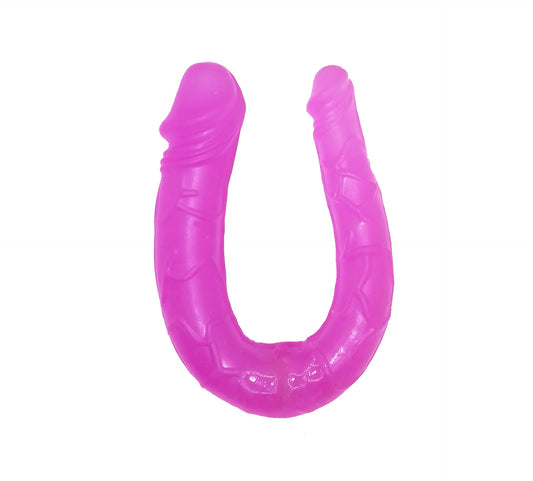 FEEL LOVE DILDO DOBLE -PURPURA